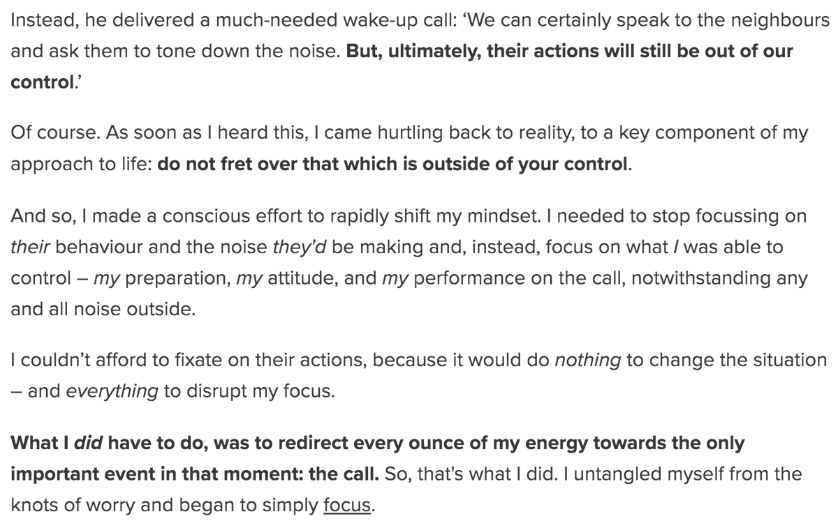 salonimig's tweet photo. An excerpt from my latest piece, 'Focus on What You Can Control'.
Full post on my blog: https://t.co/bAPtvHlOfP
#blog #blogger #blogpost #stoicism #writer #dichotomyofcontrol https://t.co/0C2vWN2bKj