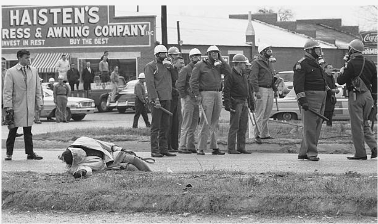 The trooper beat her unconscious. She suffered throat burns from the tear gas.THAT was the pic that went around the world. THAT was one of the pics that inspired LBJ to pass the Voting Rights Act.THAT woman was Amelia Boynton.