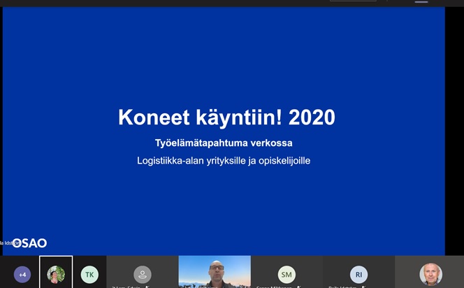 ari_tolonen's tweet photo. Koneet käyntiin tapahtuma viidettä kertaa. Tällä kertaa ollaan verkossa, jossa opiskelijat ja työelämä kohtaavat. Tänään henkilöliikenteen päivä. Tilaisuuden avasivat @virsiheimo ja Edvin t'Lam. #osaotweet #joukkoliikenne 
Torstaina jatketaan tavaraliikenteen päivällä. https://t.co/NfL6KDiCar