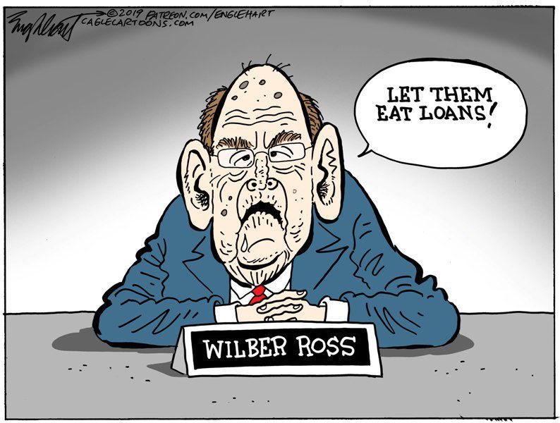 GOODNIGHT PAL: Wilbur Ross will have to find some place other than important government meetings to take his naps because, as of January 20th he will no longer be Secretary of Commerce.