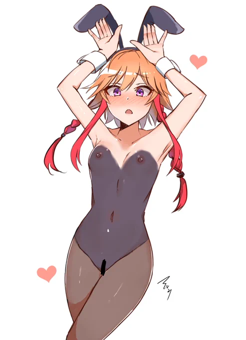 二宮飛鳥ボディペイントバニーガール部rkgk 