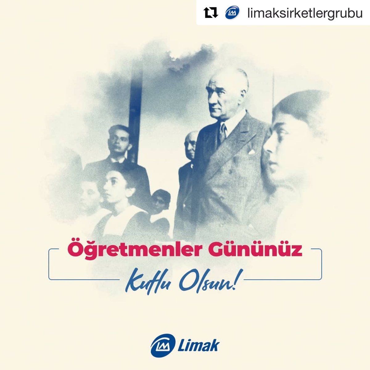 Başöğretmenimiz Mustafa Kemal Atatürk'ün açtığı yolda, yarınlarımızı eğitimin ışığıyla aydınlatan tüm öğretmenlerimizin gününü kutlarız! #ÖğretmenlerGünü #Limak @limakholding