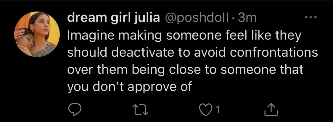 & to clear up this, you all saw how I spoke with "Lavanya" I never forced her to deactivate in any way or form. I don't know what PS said to Julia but that is not at ALL what happened.
