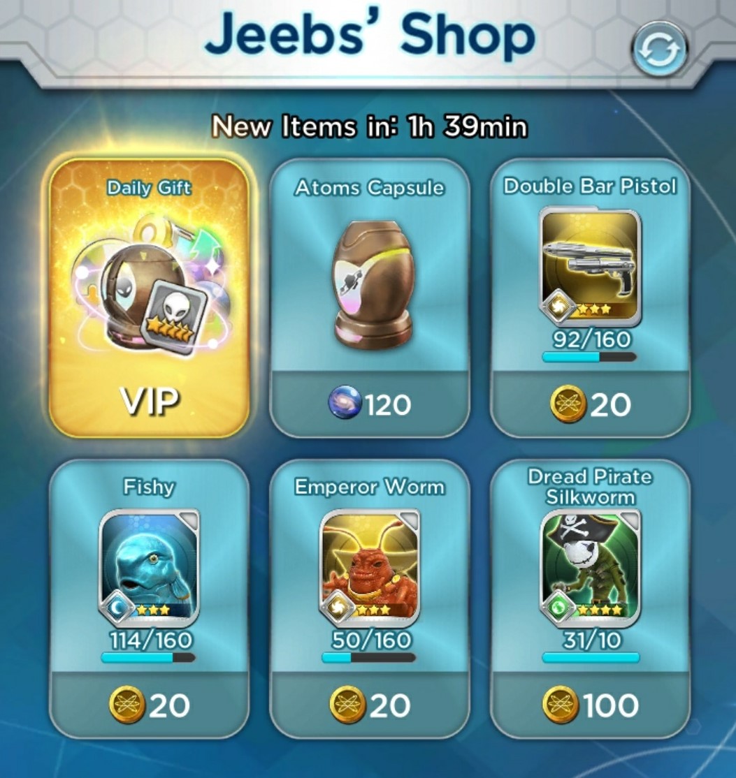 MIB_Invasion's tweet photo. Need to evolve a 🔫 Weapon or an 👽 Alien? Head over to Jeebs' Shop now!
.
.
.
.
.
#mib #globalinvasion #aliens https://t.co/zrm39J0hfd