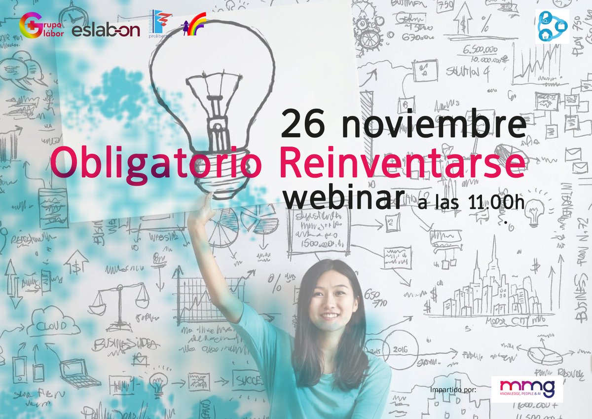 RCauces's tweet photo. Webinar "Obligatorio Reinventarse" de mano de Luís Diéguez, Director de Operaciones de #MMG, Experto en #InteligenciaArtificial dirigido a las personas que participan en nuestros programas de #empleo #RSC #voluntariadocorporativo
🗓️26 noviembre a las 11:00 https://t.co/ZkbUMZ7aat