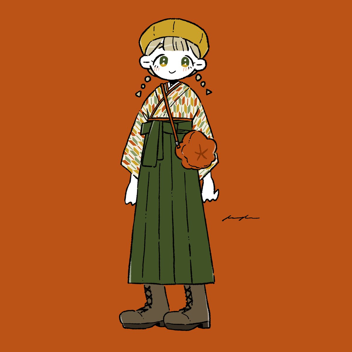 「あきいろはかま?

#マイデザイン配布
#あつ森マイデザイン
#けけのマイデザ 」|けけ✌️COMITIA144 G54aのイラスト