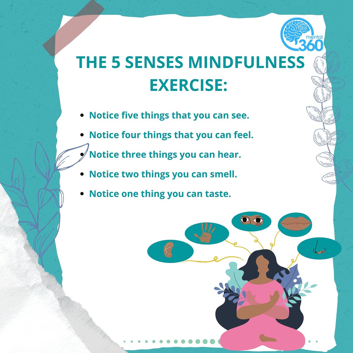 mental360kenya's tweet photo. 5 steps to mindfulness that utilize your senses.  Try it today!  
.
#TimeToTalkIsNow
#TimeToTalk #mentallystrong #mental360 #360TopicTalk #360Talks #mental360 #attachment #attachmentstyles #attachmenttheory #topicoftheday
#mindfulness #letstalk https://t.co/rBa3xB7OrY