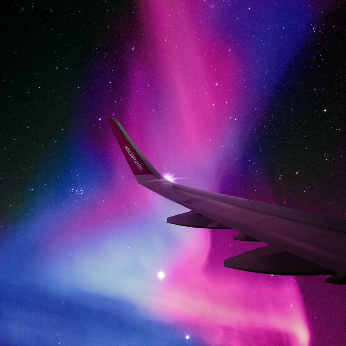 When the stars align perfectly. Book now and let the Northern Lights guide you to your dream destination with #WIZZ! #WIZZwings