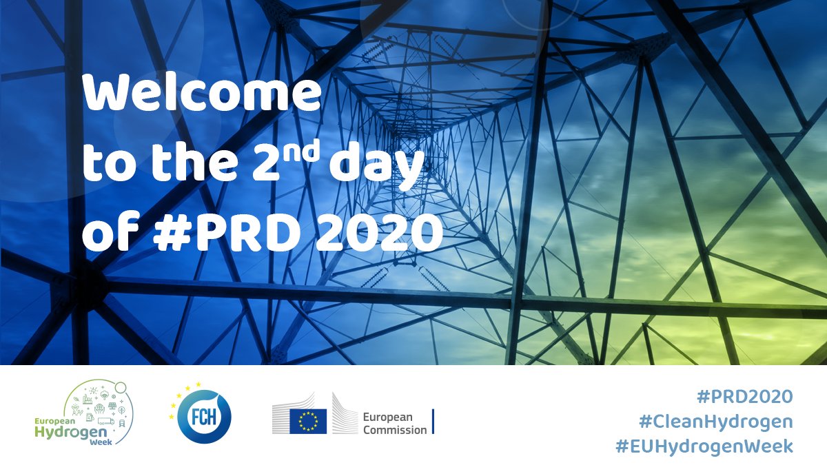 Welcome to the 2nd day of the #EUHydrogenWeek ! Check today's agenda here ➡️bit.ly/3o3XmZJ