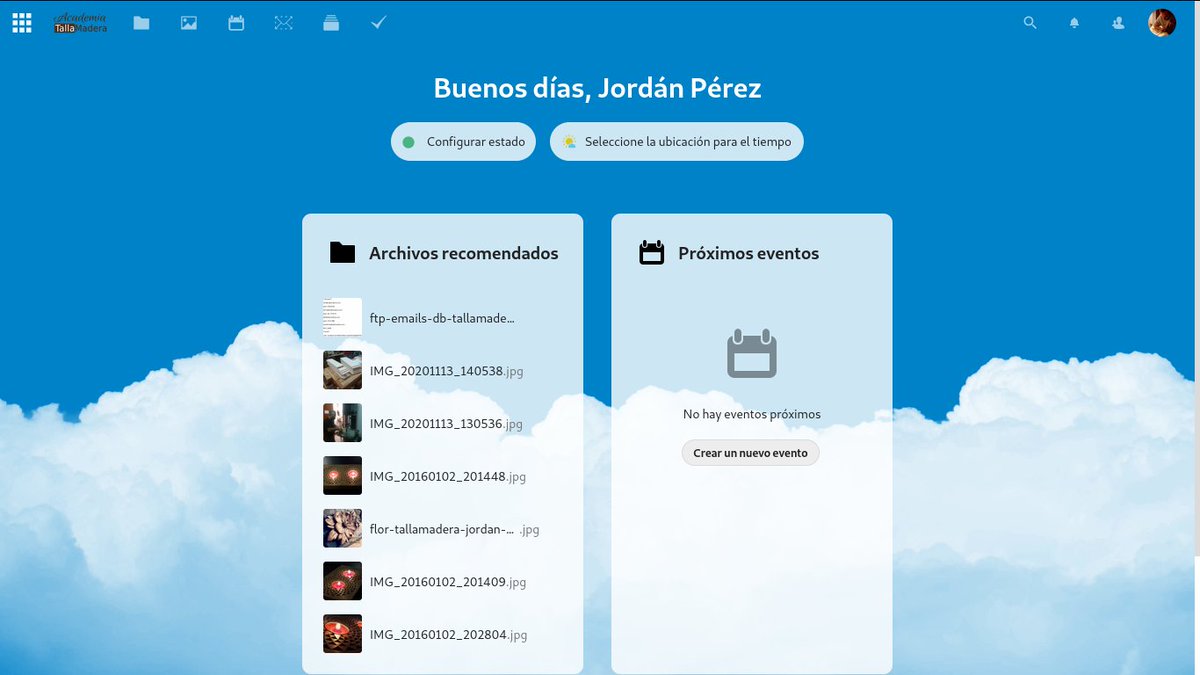 SomTIC_coop's tweet photo. Uau!!! ja tenim la versió 20.0.2 de #nextcloud funcionant!! Quina passada!!! #cloud #programarilliure https://t.co/cdGi21mybh