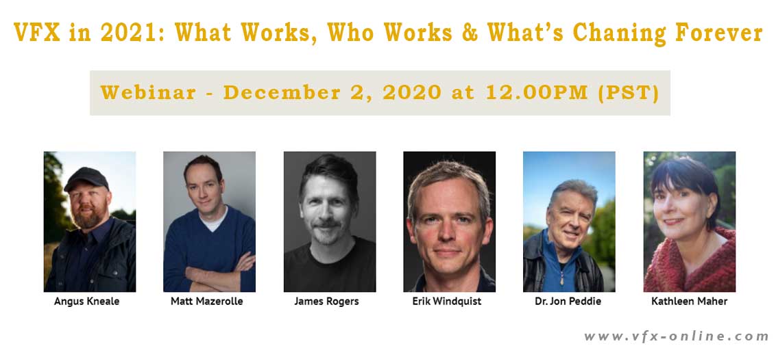vfx_online's tweet photo. VFX in 2021: What Works, Who Works & What’s Changing Forever on 2nd December 2020. #webinar #vfx #animation #VFXOnline @TheFoundryTeam @VFXSociety @Framestore @weta_digital @jonpeddie
Read: https://t.co/G98f7bm39g https://t.co/g3baPYflwv