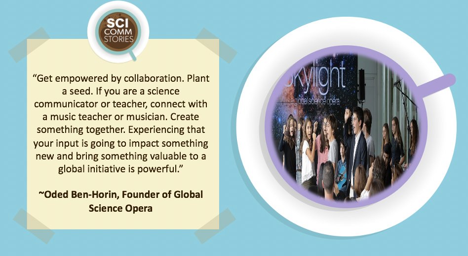 Happy Tuesday! It's time for our favourite post (definitely not biased). It's Tuesday's Tips &amp; Tricks. Today we have some advice from the founder of Global Science Opera, Oded Ben-Horin. 

We loved chatting with you Oded!

Listen to the ep here: 
scicommstories.com/006-global-sci…

#scicomm