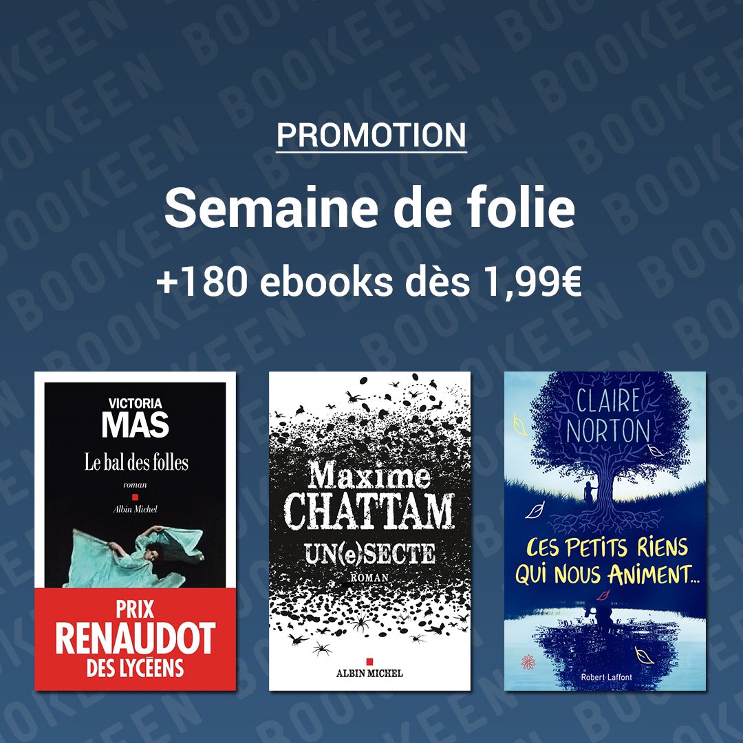 ⭐️⭐️
Près de 200 ebooks à partir d’1,99€ avec des incontournables Maxime Chattam, Anna Todd, Claire Norton, Victoria Mas !! 😊😊
Offre valable jusqu’au 30 novembre
À découvrir sur votre liseuse et sur https://t.co/TTWyWDede1
#BlackFriday #ebook https://t.co/eiRYzOtD70