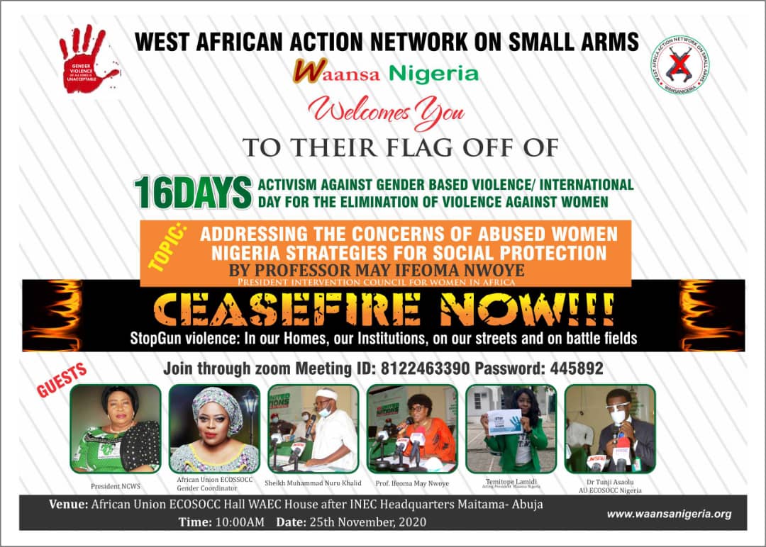 We invite you to our Flag off of 16 Days Activism Against Gender Base violence.