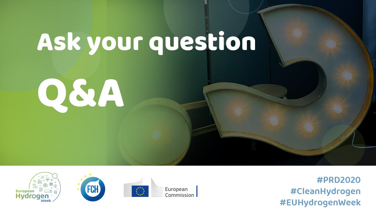 ⏰Get ready to submit your questions for our upcoming parallel sessions! #EUHydrogenWeek 
- To ask your questions on Hydrogen for Sectoral Integration ➡bit.ly/3pUEPAA
- To ask your questions on Stationary Application: Gas to Power and Heat ➡bit.ly/2J7cWVj