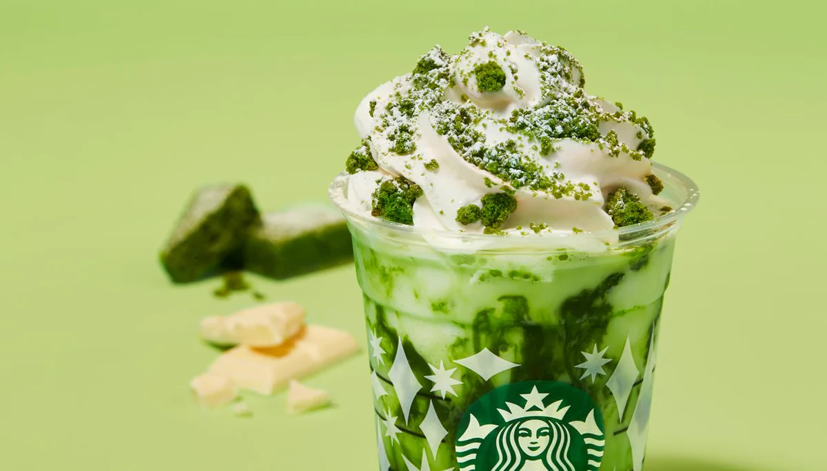 11/25スターバックスコーヒーに抹茶抹茶ホワイトチョコレートフラペチーノ ®』が新登場。