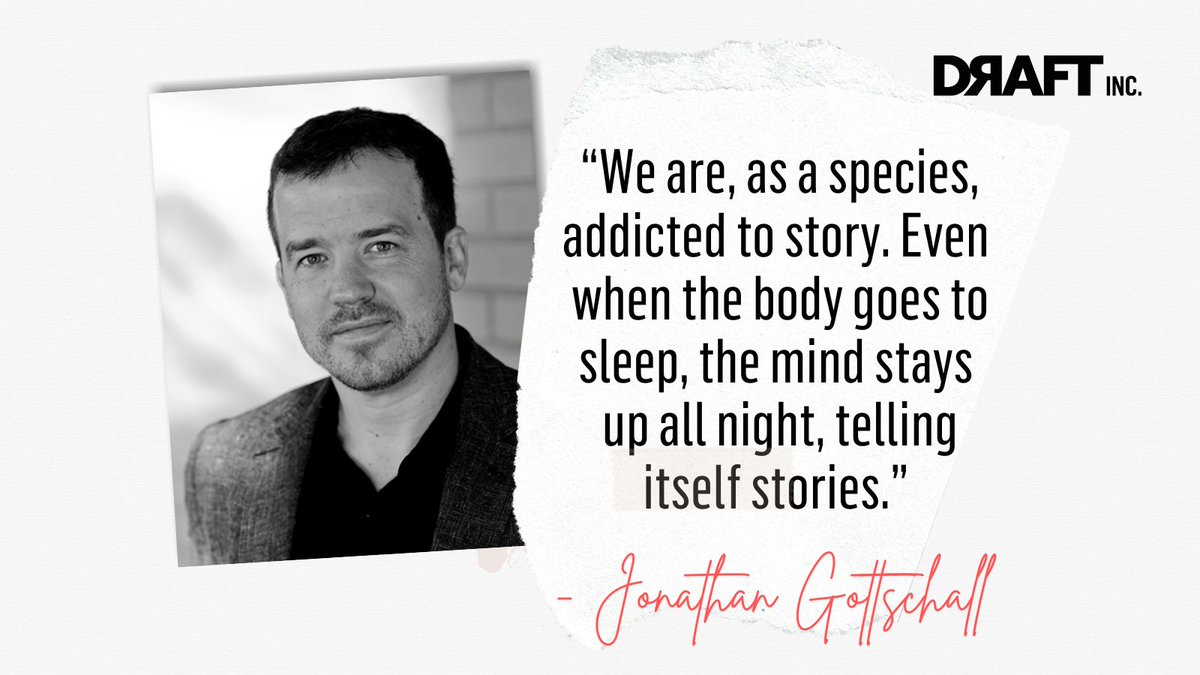 IncDraft's tweet photo. Did you know that you are an addict? @jonathangottsch believes that we are all story addicts. 

Do you Agree or Disagree? 

Leave a comment below and like this post, we want to hear your story!

#addiction #storyaddiction #species #NiGHTSintoDreams  #jonathangottschall #Marketing https://t.co/WLKwW1OfPL