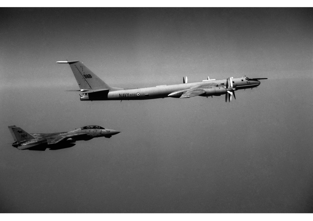 Gonna quote about an intercept of an IN Tu 142 by 2 USN F14s, by Cmdr VC Pandey (rtd) near Gulf of Aden[a thread]"Auto pilot on, clear skies, handed over the stick ofAuto pilot to Lt S Ghei and tried to take a bit ofrest.