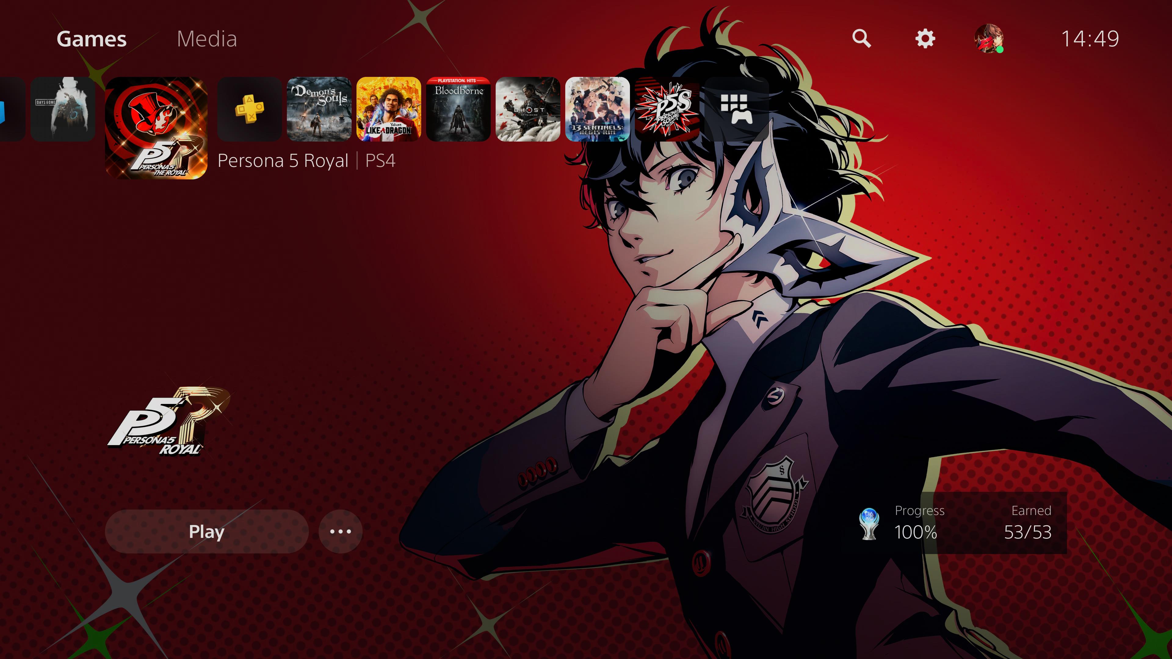 Holde Cornwall Tigge Faz ar Twitter: "The Persona 5 Royal theme on the PS5 is beautiful#PS5Share  https://t.co/IZIyduHMIN" / Twitter
