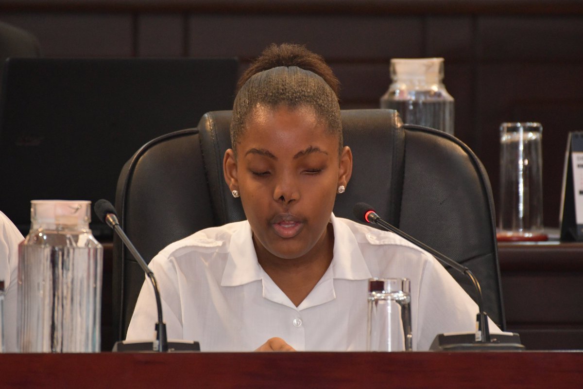 The Members of the National Assembly were moved this morning by an Address presented by Miss Tannie Samedi in commemoration of the @UN World Children's Day. She is the third child to address the National Assembly & it is historical as she is the first disabled child to do so. https://t.co/zRRHCaDMXS