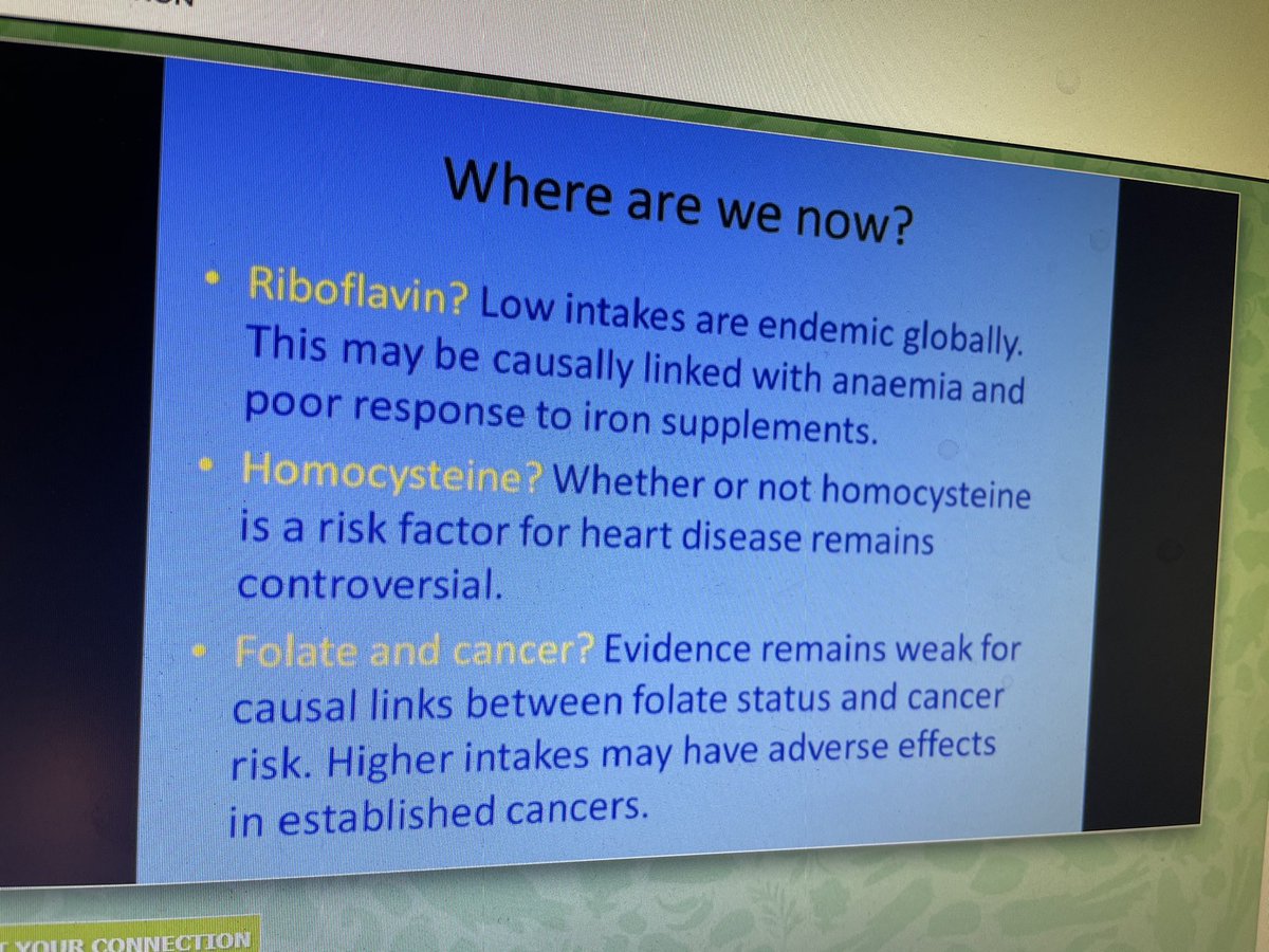 WardyMw's tweet photo. Concluding remarks from @BNFEvents annual lecture by #ProfHilaryPowers highlighting role of #riboflavin in #Anemia the subject of @UlsterUniPhD @BethanyDuffyRD @NICHE_ULSTER @UlsterUniPhD presentation @BDA_Events research symposium next week! #OPTIPREG https://t.co/tEDVRVqFZM