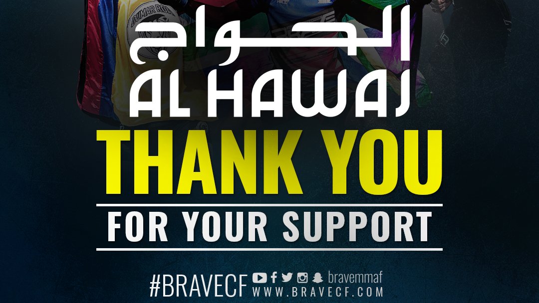 bravemmaf's tweet photo. We would like to thank Al Hawaj for the support and joining us on the journey to making #KombatKingdom a huge success! 💪
#BRAVECF #BRAVECF45🇧🇭 #KombatKingdom🇧🇭 #Bahrain https://t.co/tSatGiQOWB