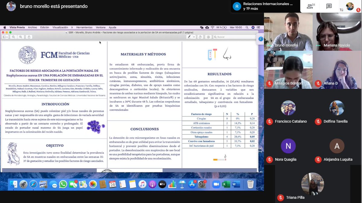 microfcmunr's tweet photo. Nuestro becarios de investigación presentando para la "Sociedad de Biología de Rosario" #SBR #MicroTeam
@BrunoMorello5 @DelfiTavella @FrannCatalano @BordonMilagros https://t.co/ktVZZwo2Eg