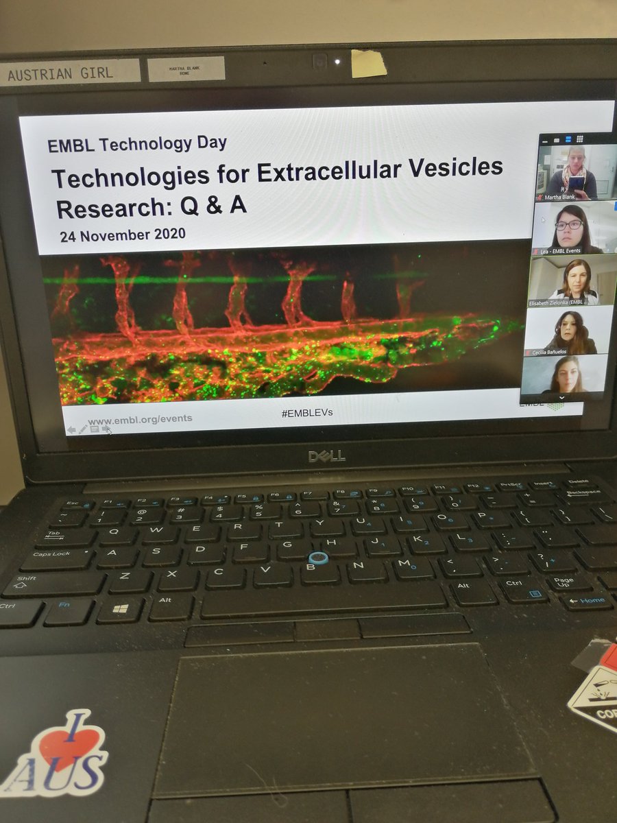 martha_a_blank's tweet photo. Who needs sleep when you can attend a workshop from @EMBLEvents about vesicles during the night?! #EMBLEVs ❤️👩🏻🔬
Time difference is wonderful😴 https://t.co/PQzhooPFO6