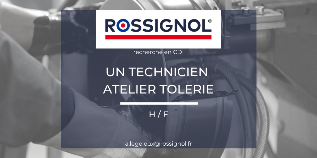Rossignol recrute ! Vous aimez les challenges et les nouveaux projets ? Rejoignez-nous ! 
Rossignol recherche un(e) technicien(e) atelier tôlerie sur Montsûrs (53150)

Poste à pourvoir dès maintenant (CDI)

N'hésitez pas à nous contacter : a.legeleux@rossignol.fr