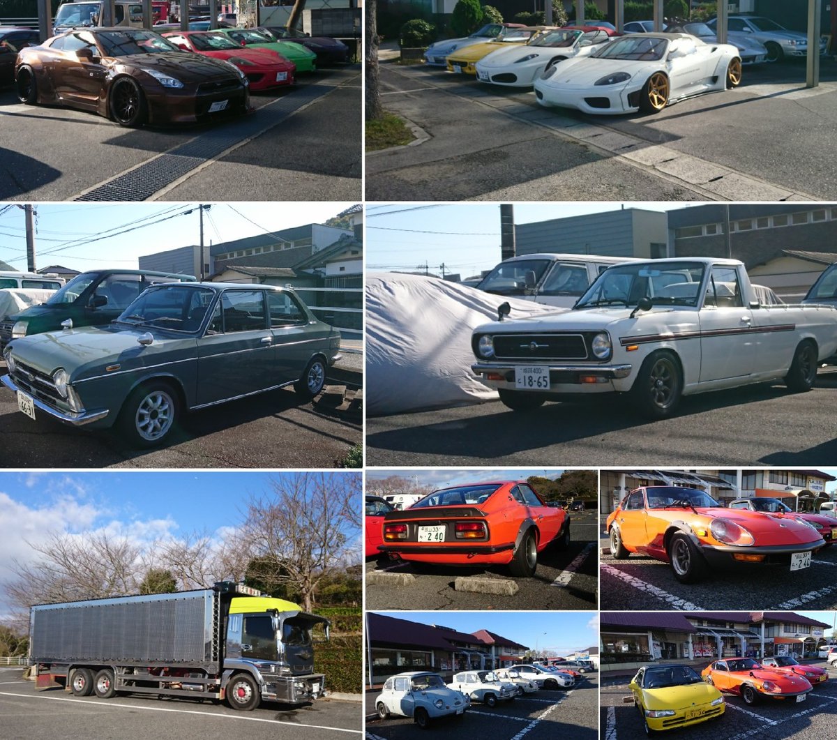 11月23日にみた #気になる車
#岡山県
#車好き
#一本松展望園
#アドバンスオートモービル
#日産GTR
#フェラーリ
#スバル1000
#サニトラ
#トラック野郎
#フェアレディ240ZG
#360cc 等々
#スーパーカー
#昭和の車 https://t.co/RSQjZTso7X