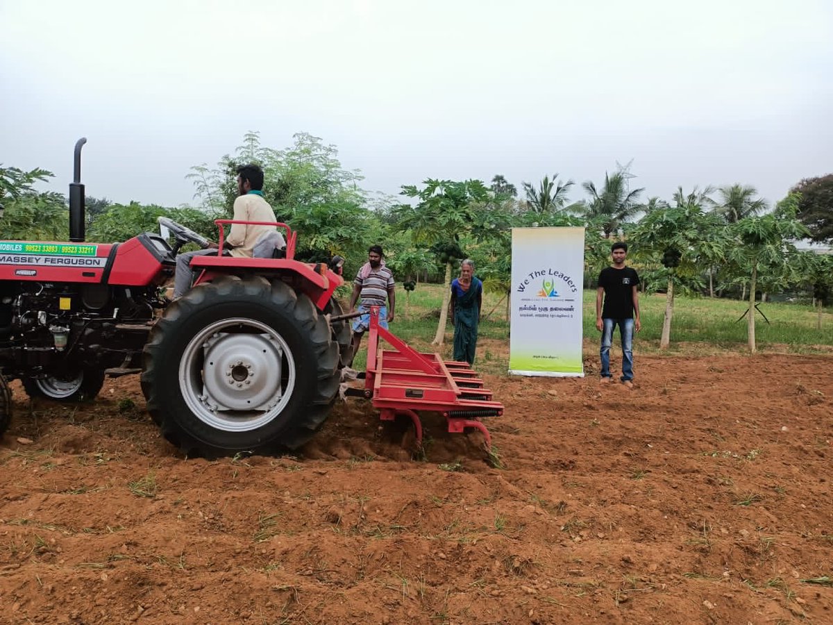 annamalai_k's tweet photo. Very proud of our @WTLFoundation volunteers to have started a ploughing project partnering with Chenthur Automobiles, Karur

It’s a proud moment when Rasammal amma of Thennilai was our first beneficiary. Projects like this give hope that our young volunteers can make a +ve change https://t.co/lU0ZJ76Nyx