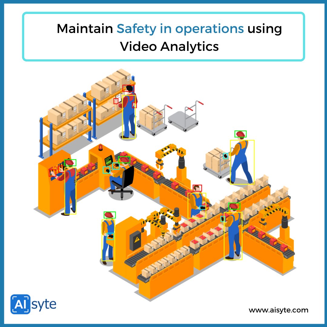 ai_syte's tweet photo. Monitoring standard operating procedure compliance can give a lot of insights into operational efficiency and quality standards. 

Know more: https://t.co/C11pR5j15D

#Aisyte #artificialintelligence #machinelearning #deeplearning #safetydetection #safety https://t.co/R661zOIjO5