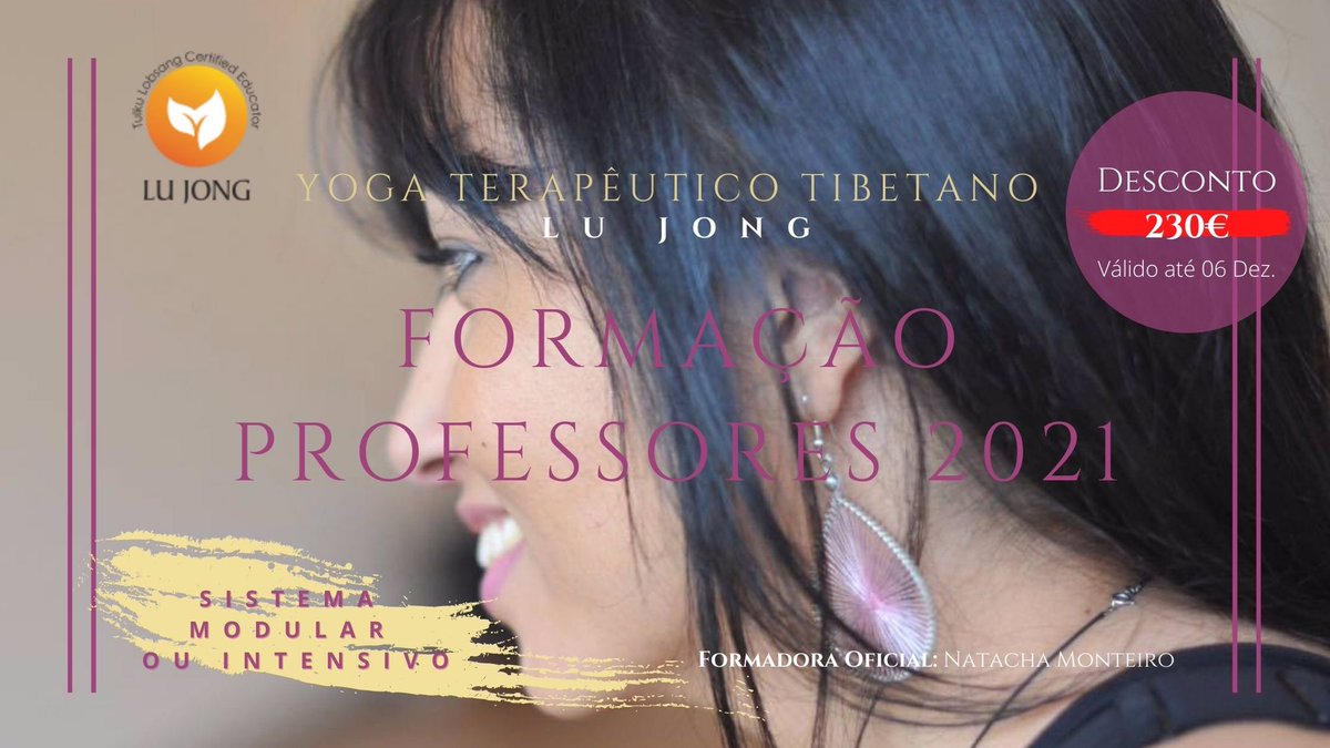 NatachaMontei10's tweet photo. Desconto Black Friday 🎈♥️ 
Formação de Professores Yoga Terapêutico Tibetano {desconto 230€} 
🔊ATENÇÃO porque este desconto não é raro, é raríssimo. 🙃
Por isso espero de coração que o aproveitem! 

| Desconto válido até 06 Dezembro 2020 |

 Email: templotibetano@gmail.com https://t.co/uJ4yTpFtJZ