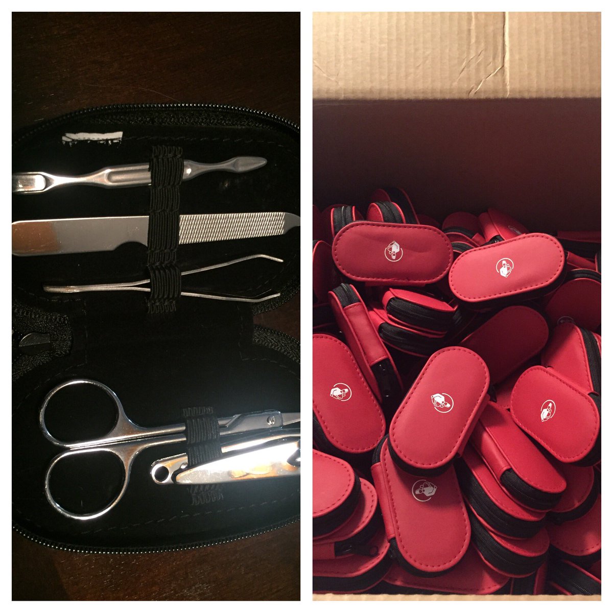 BrownDogPromos's tweet photo. Tech items / Manicure kits and custom coins &amp; presentation boxes. #outstandingbranding #flashdrives #tshirts  #screenprinting  #lapelpins #recognition #gifts #swag #embroidery #decals #attaboy #customapparel  #fundraising @browndogpromos #yeswecandothat #anotherhappyclient https://t.co/h9x734VfCP