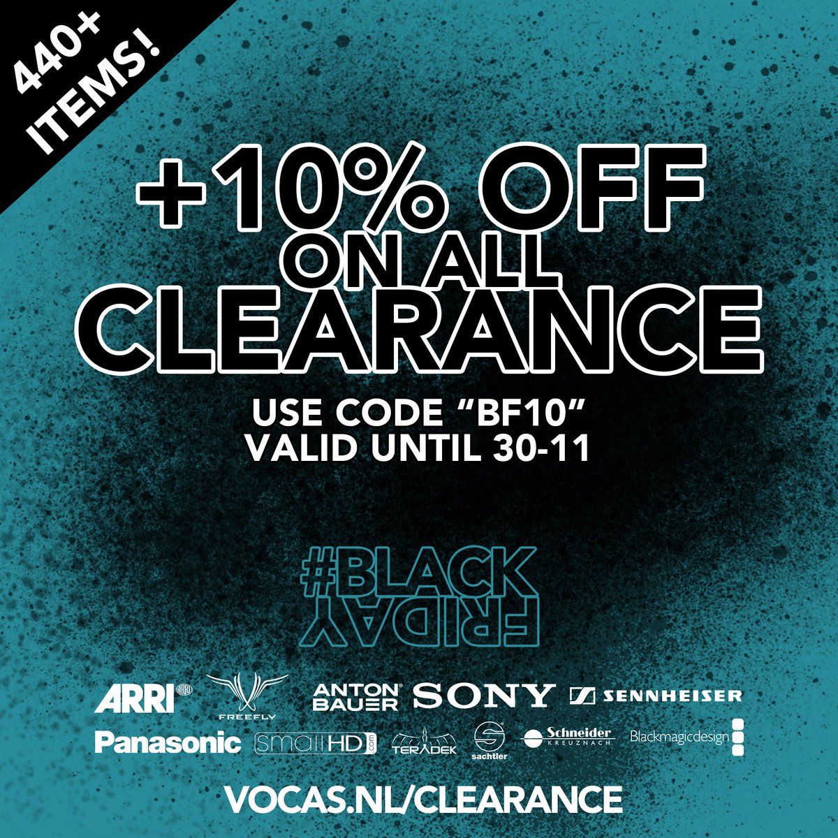 440+ Brand new items, already discounted but now with 🔥 1️⃣0️⃣% EXTRA Black Friday discount 🔥 Only while stock lasts. Use coupon code "BF10" during checkout. vocas.nl/clearance/