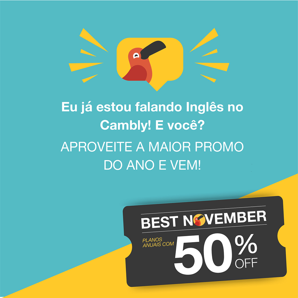 acassioqueiroz's tweet photo. #BestNovemberCambly Excelente oportunidade para aprender ou aprimorar seu inglês! @AdrianoQueiroz_ @CamblyBrasil https://t.co/9XIQJDczlb