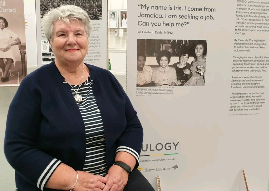 It was so that Jackie Terry could sit next to the 1963 photo she took on a night out with workmates from the  #Leeds laundry where they worked together and who would become lifelong friends  #EulogyProject  #NationalLotteryHeritageFund