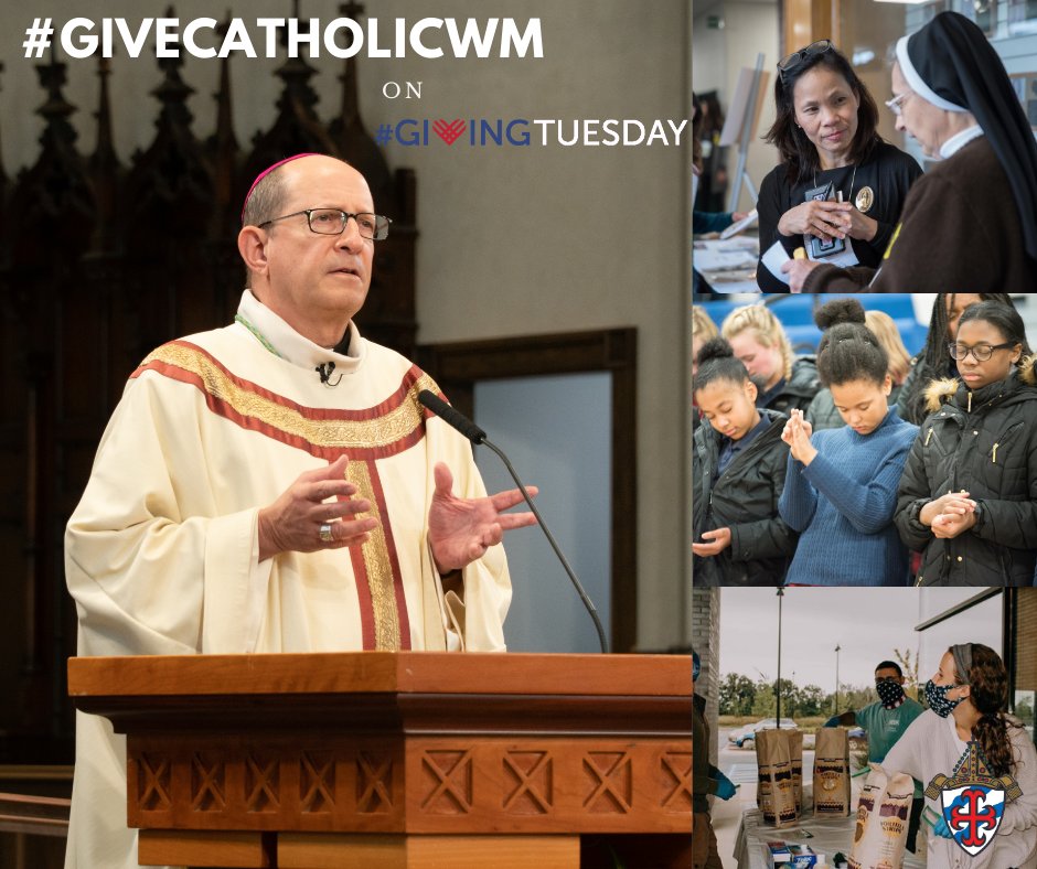 GRDiocese's tweet photo. #GivingTuesday is just a week away! 

Will you #GiveCatholicWM on Dec. 1? 100% of your gift goes to the parish, school, or ministry you designate.

Give Dec. 1st between midnight and 11:59 p.m. at https://t.co/K3NjSREAGU

Learn more on our website: https://t.co/yEFTtMmBzT https://t.co/aZg9m1owSB