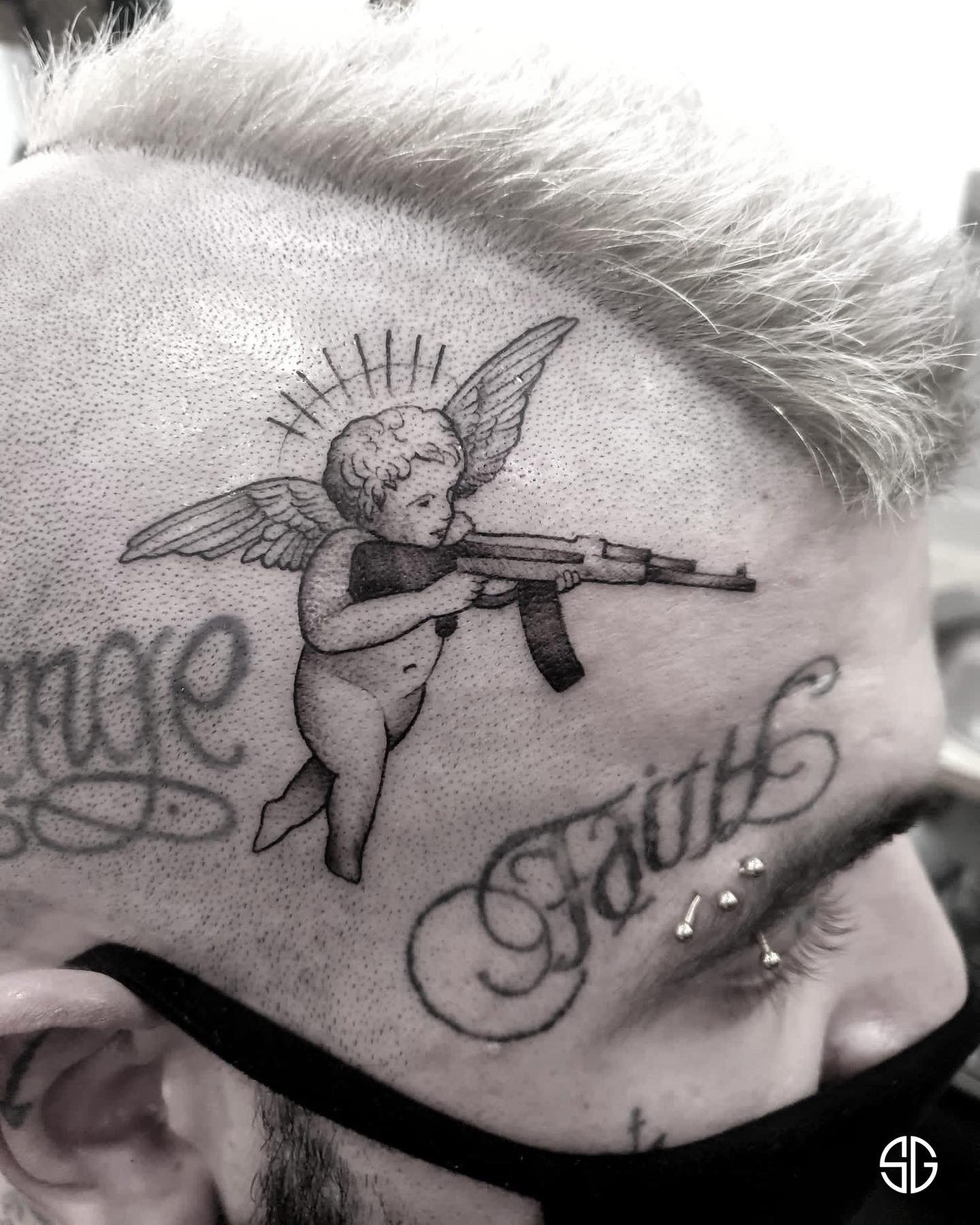 Angel Gun Tattoo