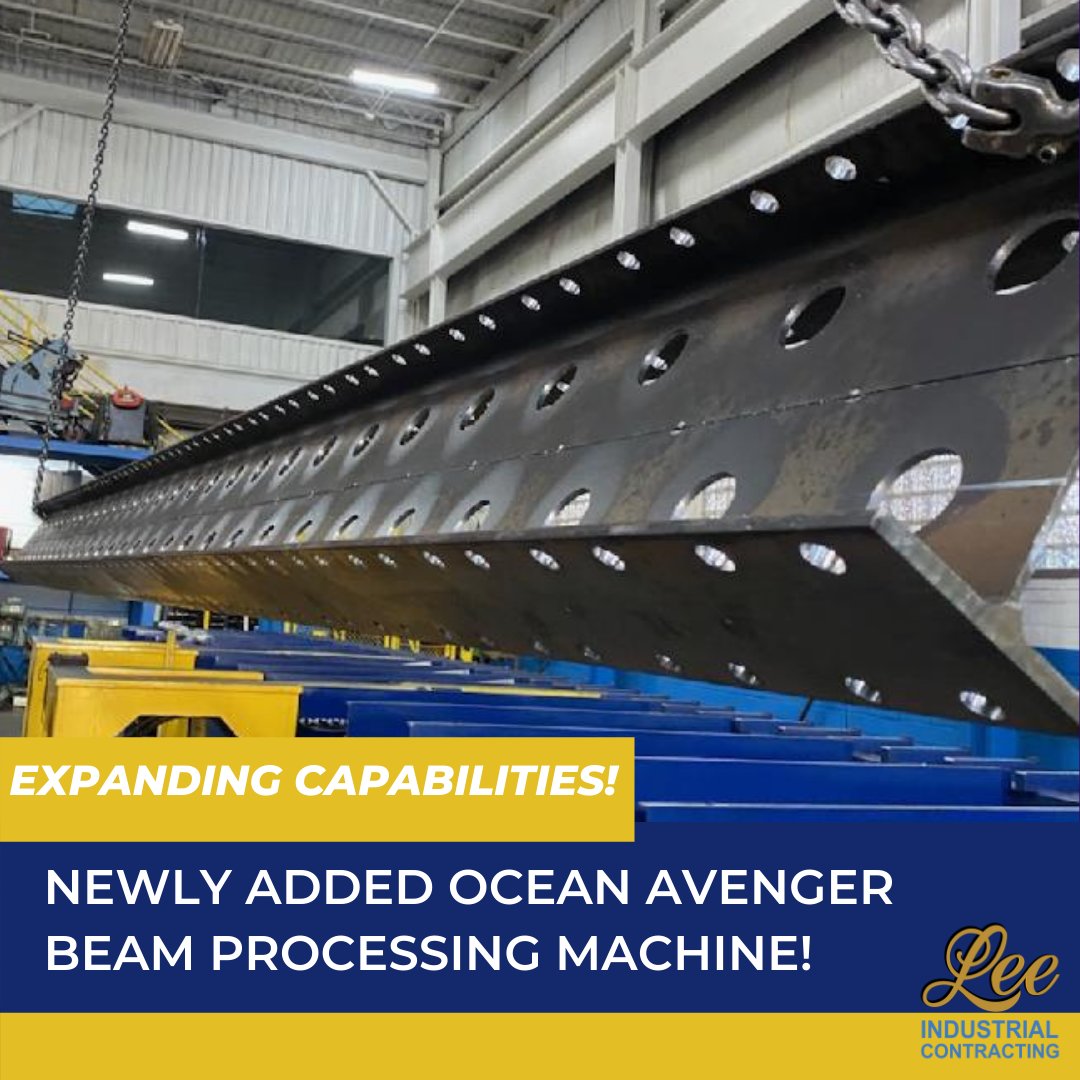 Our fabrication capabilities are expanding! Our new Ocean Avenger beam processing machine paired with our industry-best fabricators = beautiful beams like this! Call today to learn more, 888.336.3309