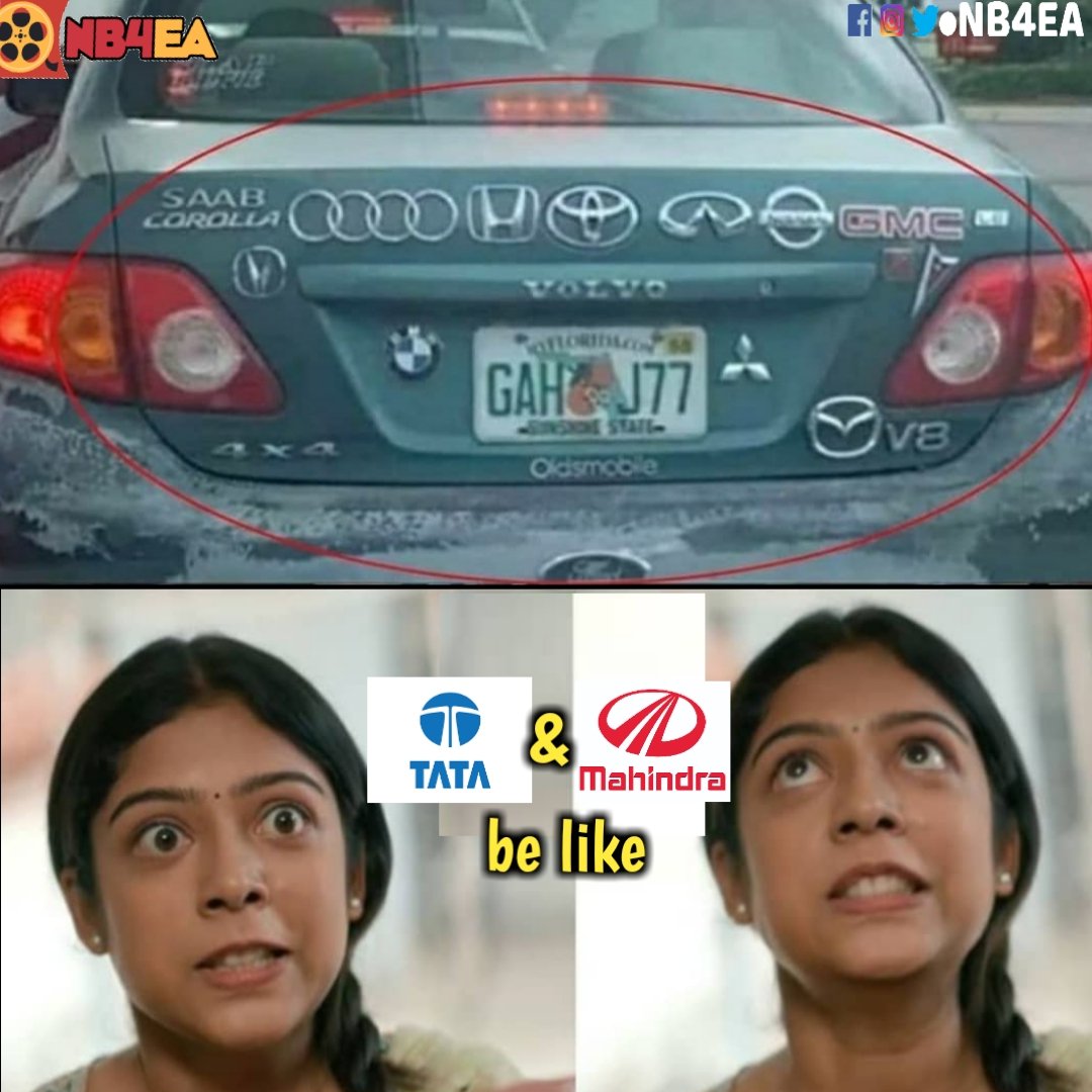 Nb4Ea's tweet photo. #Car #Brands #Logos π²π
#TataMotors #Mahindra #Audi #BMW #Volvo #Toyota #Hyundai #Nissan #Mitsubishi #Mazda #Ford #nb4ea #Thyview #BtechBabu #Tollymasti #Capdt #Chaibisket #Funnymemes #MiddleclassMelodies #VarshaBollama @VarshaBollamma #Areyho #ComedyTonic π follow @Nb4Ea https://t.co/cMC3DjybIN