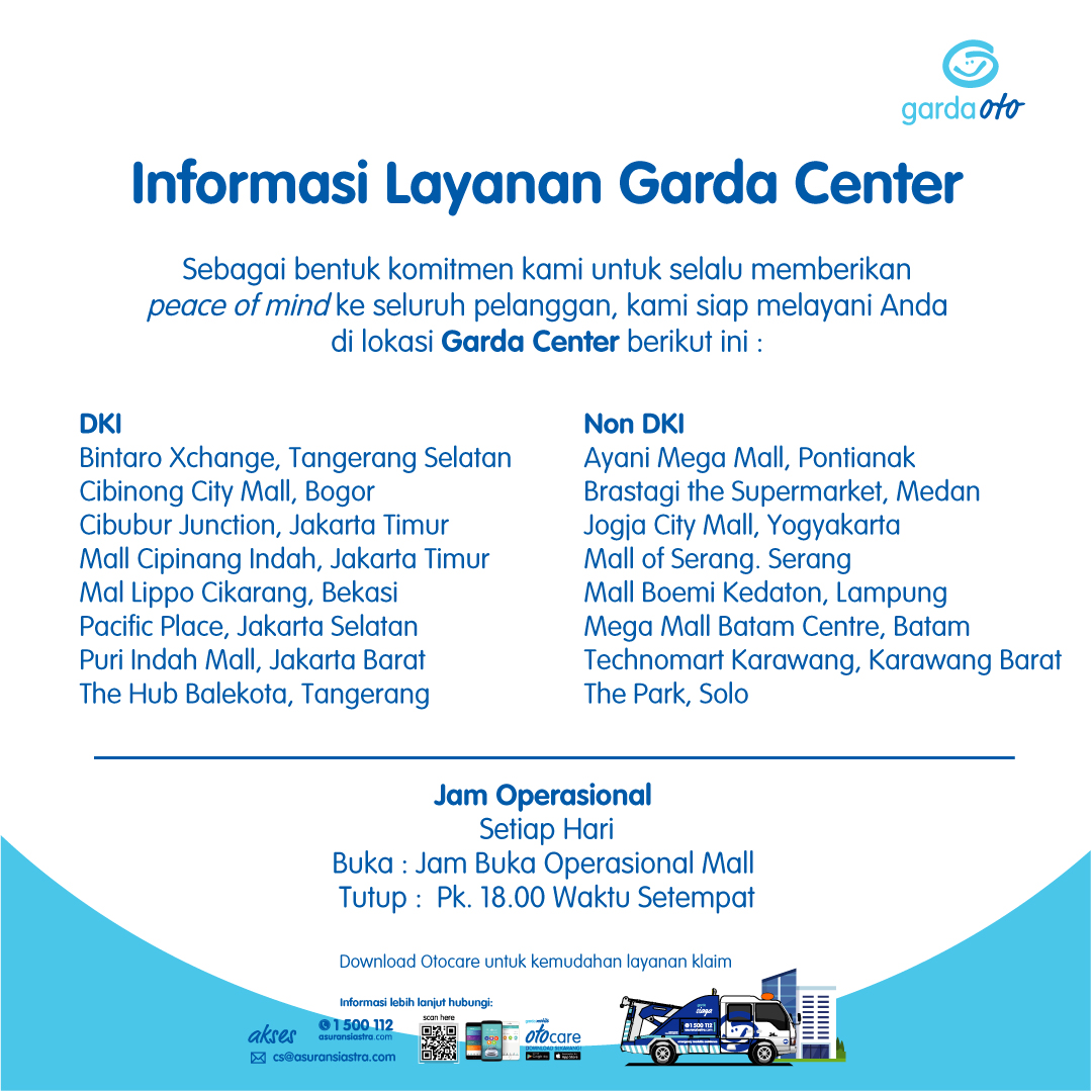 Garda Oto On Twitter Sebagai Bentukomitmen Kami Untuk Selalu Memberikan Peaceofmind Ke Seluruh Pelanggan Kami Siap Melayani Anda Di Lokasi Garda Center Berikut Ini Jam Operasional Setiap Hari Mengikuti Jam Buka Mall
