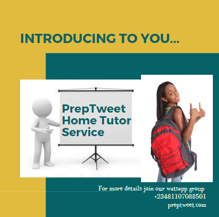 PrepTweet1's tweet photo. In Abuja, PrepTweet (@PrepTweet1) has launched HOME TUTOR Service to keep students academically engaged this holiday season.

SHARE this with any parent/guardian you know!

For more info., Watsapp 08117088501 https://t.co/dvrwjVTa3V