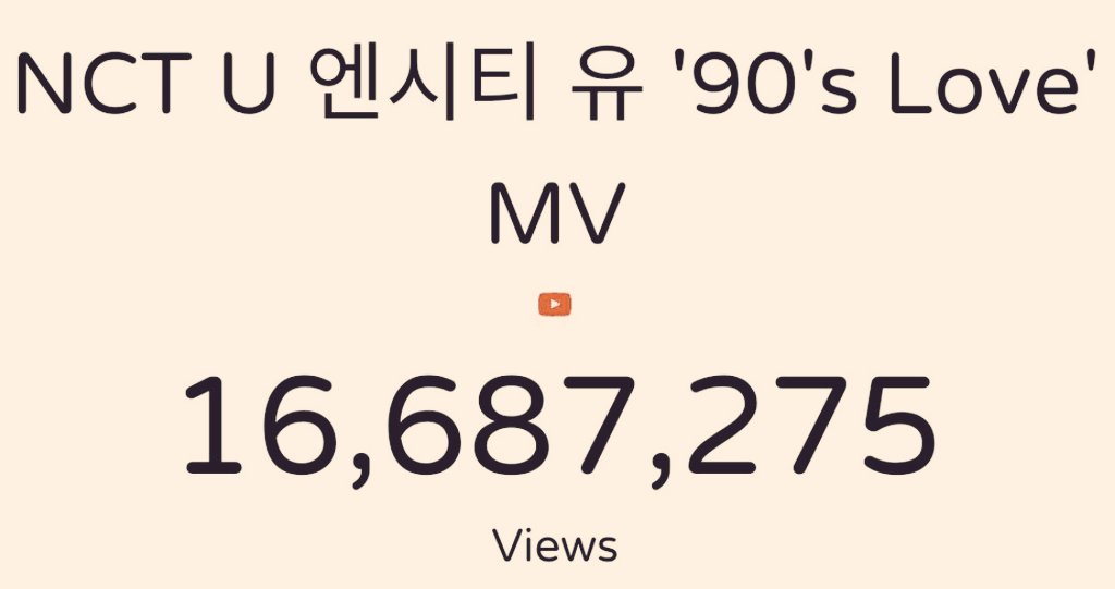 NctUpdate2's tweet photo. 90's Love mencapai 11M dalam 24 jam sejak perilisannya!

(Setelah penghapusan views YouTube.)
#NCT2020_RESONANCEPT2
#NCTU_90sLOVE 
#nct https://t.co/CY9NUdsxqe