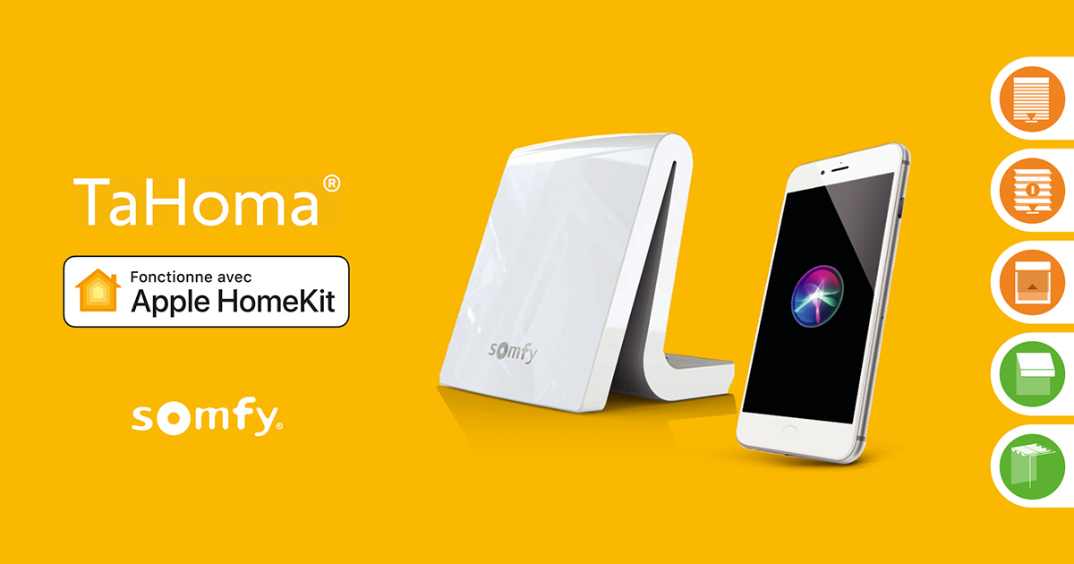Somfyfr's tweet image. Chère cliente, cher client,

Une maintenance de votre box TaHoma est prévue ce mardi 1er décembre. La raison ? @Apple et Somfy se disent oui ! Cette association avec HomeKit permettra, dès le mardi 1er décembre, d’enrichir votre expérience du logement connecté.