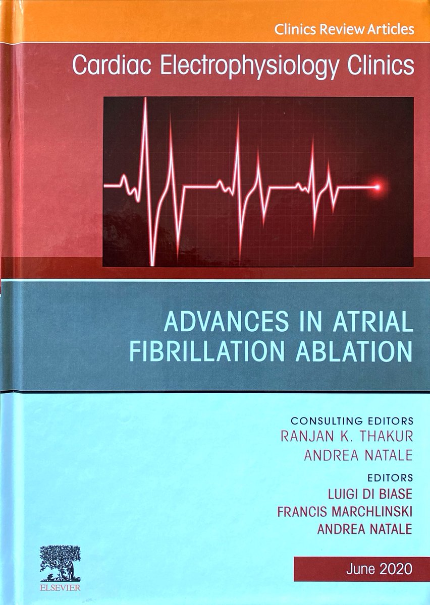 ArashArya_EP's tweet photo. #EPeeps
A good book that I read this week:
Advances in AF Ablation. Editors: @LuigiDiBiaseMD @andreanamd and Francis E. Marchelinski, MD https://t.co/U1Na803biQ