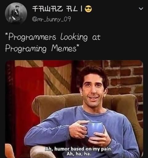 infitac's tweet image. 😂😂😂

#programming #Coding #javascript #Java #CSS #WebDeveloper #webdevelopment #appdevelopment #appdeveloper #ios #iosdeveloper #Android #androiddeveloper #webdesign #appclone #softwaredevelopment #programmingmemes #programmingisfun