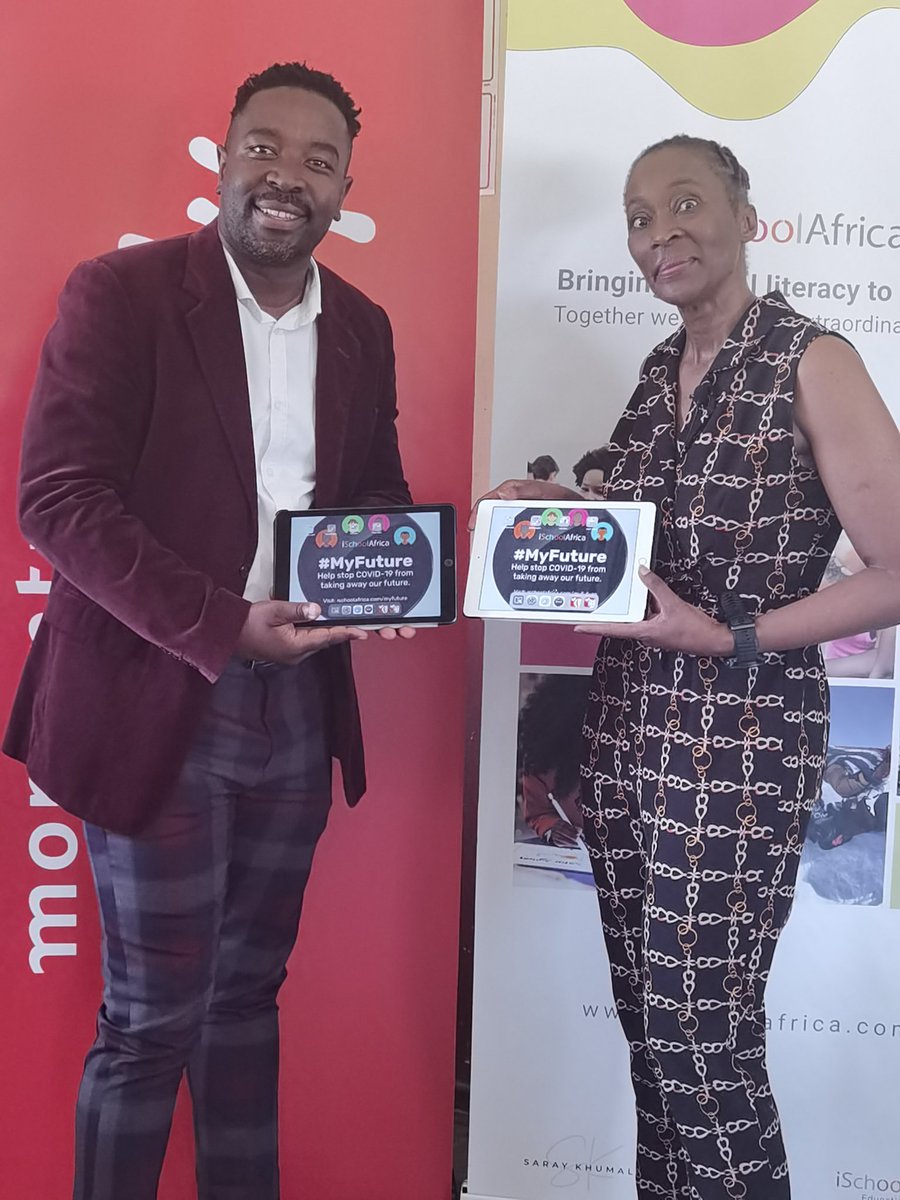 Handing over digital libraries to schools with @saraykhumalo in partnership with @MultiplyRSA @Momentum_za @MomMetZA volunteers and @iSchoolAfrica @vumatel @PlanetFitnessZA the power of collaboration.