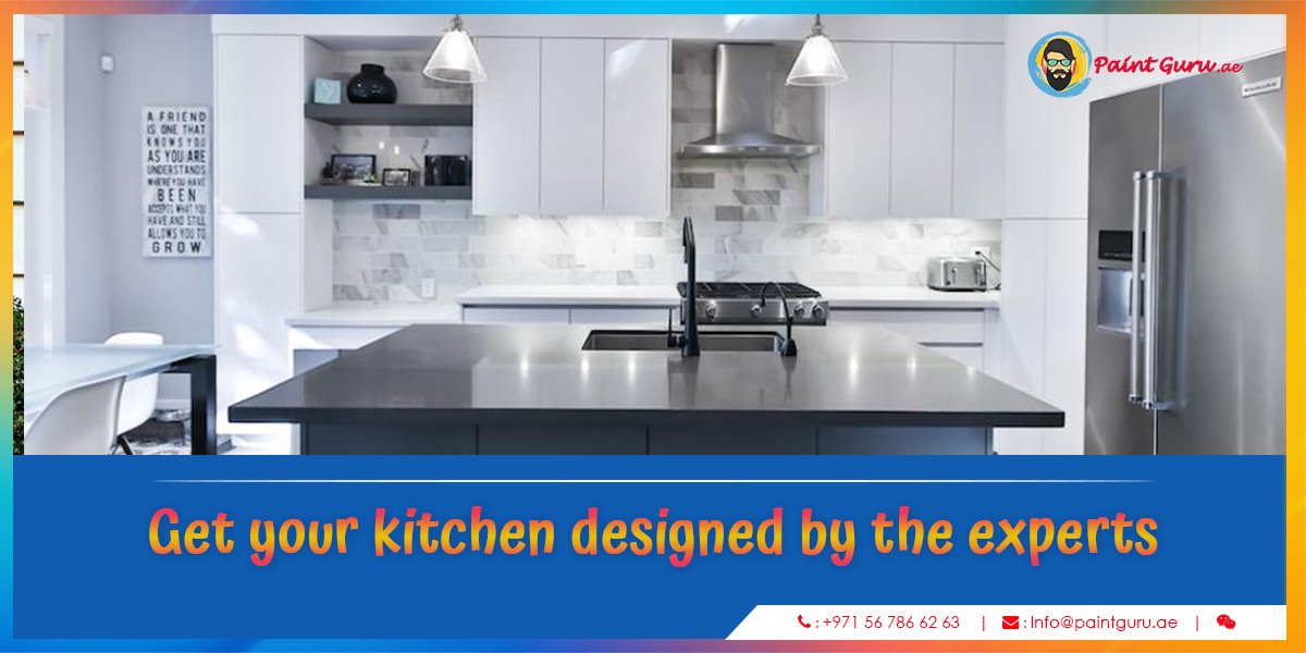 Are you #remodelling your #kitchen or contemplating a new #kitchendesign? Creating a good plan & visualize your ideas is key to plan your kitchen. Get your kitchen designed & build by the professional. Book your #kitchenrenovation now!! Visit: paintguru.com