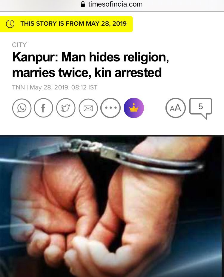 Case 3- Danish became John Saluja and Raj Upadhyay to marry a H girl. Later he revealed his identity and forced her to convert. He used to show her videos of Zakir Naik and IS Chief Baghdadi. He beat her up and forced to abort her pregnancy.
